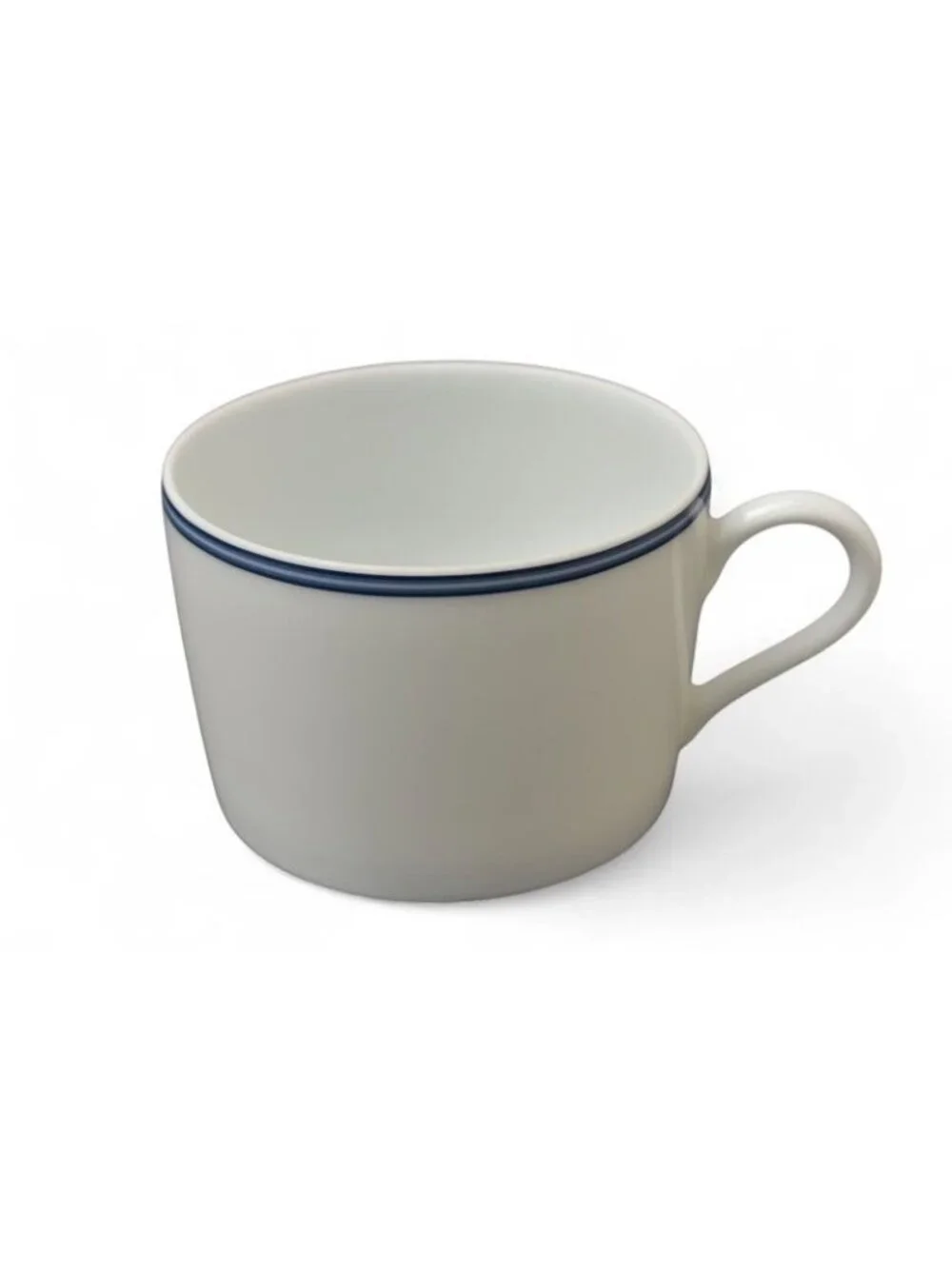 Hermes Set Of 2 Cups And Saucers Pottery Chaine D'Ancre Blue White